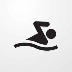 Swim icon for web and mobile.