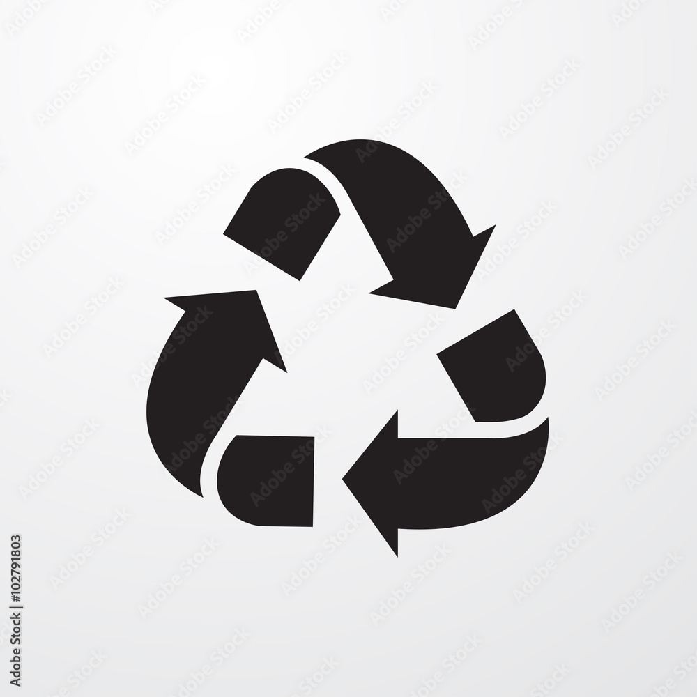 Aufkleber recycle icon for web and mobile