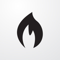 Flame icon for web and mobile