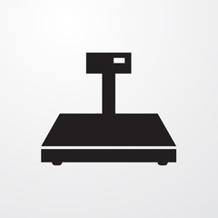 Digital weigher icon for web and mobile