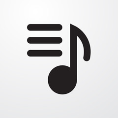 Music playlist icon
