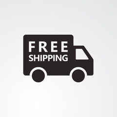 Free shipping truck icon