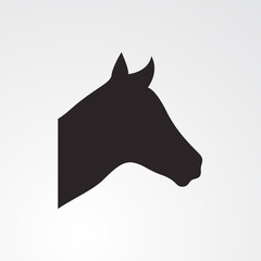 Horse icon for web and mobile