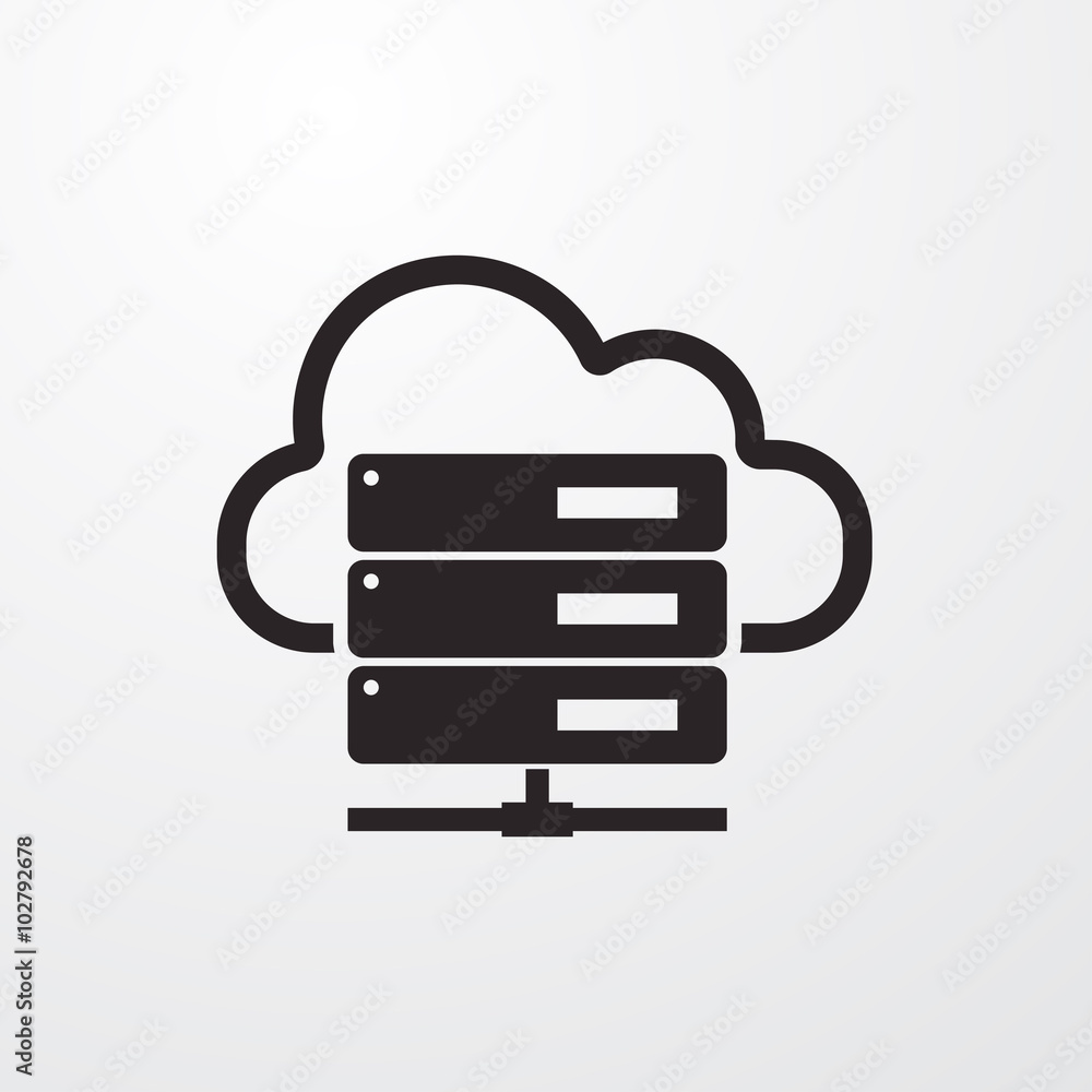 Poster Hosting server icon for web and mobile