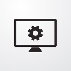 Screen settings icon for web and mobile