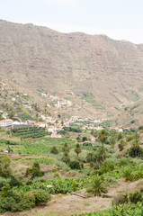 Valley of Hermigua, La Gomera.