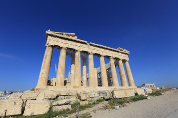 Obraz premium Świątynia Partenon na Akropolu w Atenach, Grecja