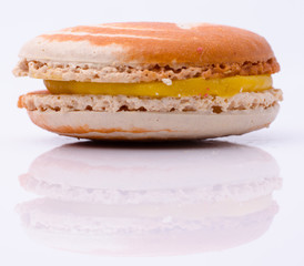 french sweet delicacy, macaroons variety closeup.