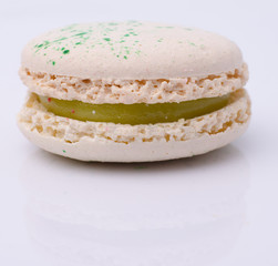 french sweet delicacy, macaroons variety closeup.