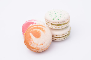 french sweet delicacy, macaroons variety closeup