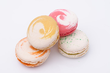 french sweet delicacy, macaroons variety closeup
