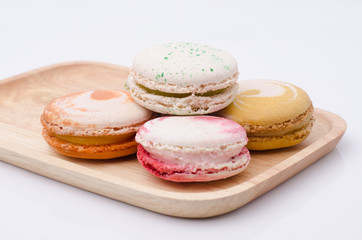 french sweet delicacy, macaroons variety closeup