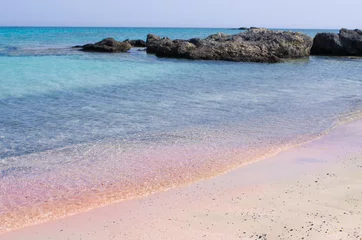 Printed kitchen splashbacks Elafonissi Beach, Crete, Greece Famous Elafonissi beach with pink sand, Crete
