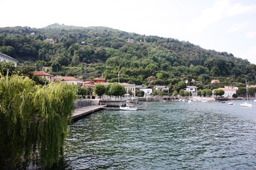 Waterfront Lesa at Lake Maggiore, Piedmont Italy