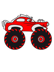 laughing cool monster truck comic eyes face cartoon cars © Style-o-Mat-Design