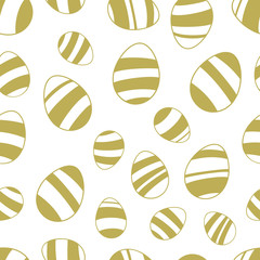 Seamless pattern of easter eggs.