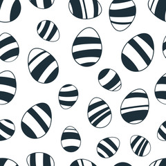 Seamless pattern of easter eggs.