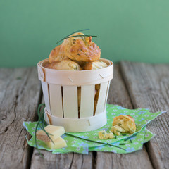 madeleines au comté et à la ciboulette  © soniaC