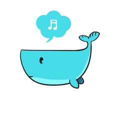 Cute Whale vector