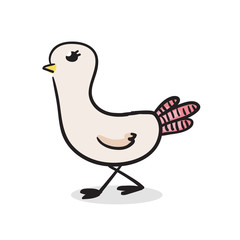 Cute Pigeon vector illustration