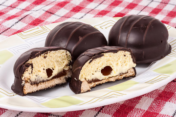variations of chocolated sweet pralines