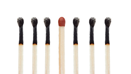 Set of wooden matches