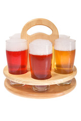 Bierträger mit Biergläsern