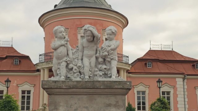 Statue in Zolochiv castle