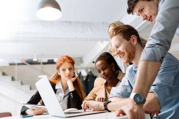 Business people working in office