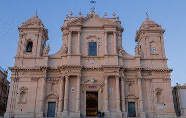 Basilica Cattedrale di San Nicolò.  Roman Catholic cathedral in Noto in Sicily, Italy. Built in the style of the Sicilian Baroque.
