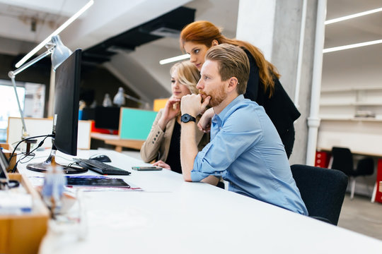 Lifestyle of businesspeople in office