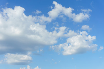 Blue sky with clouds background