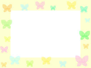蝶のフレーム