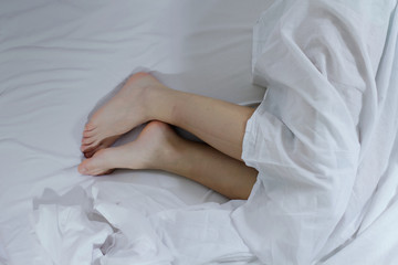 Sleeping Woman Feet