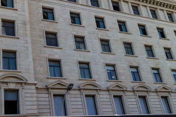 Fototapeta premium Barcelona, Catalunya, Spain - August 28, 2015: bank of spain outdoors view in barcelona