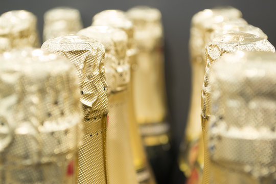 Champagne Bottle In A Shop Window