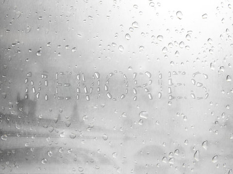 inscription memories for a cold glass of water drops