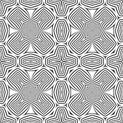 optical art abstract cross seamless deco pattern.