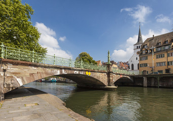 Fototapeta na wymiar Straßburg - Brücke am Ill