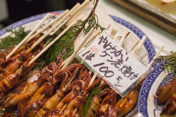 Tsukiji Fish Market, Japan.