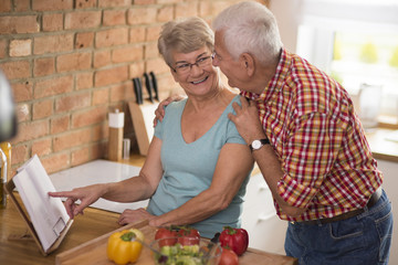 Grandmother in the role of the best cook