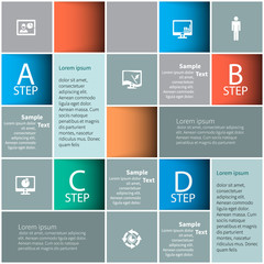 Abstract 3D Paper Infographics