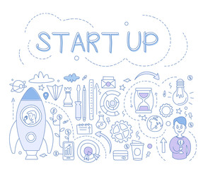 Start Up Infographics. Vector Illustration