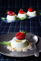 Basil Panna Cotta