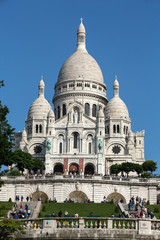 Basilica of the Sacre Coeur on Montmartre, Paris, France