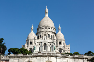 Basilica of the Sacre Coeur on Montmartre, Paris, France