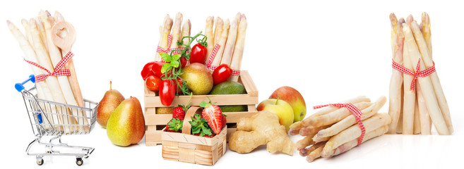 Spargel, Gemüse, Obst, Banner