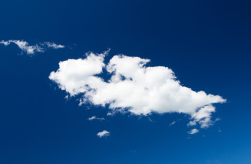 clouds in the blue sky