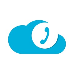 Cloud Social Phone Logo