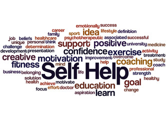 Self Help, word cloud concept 3